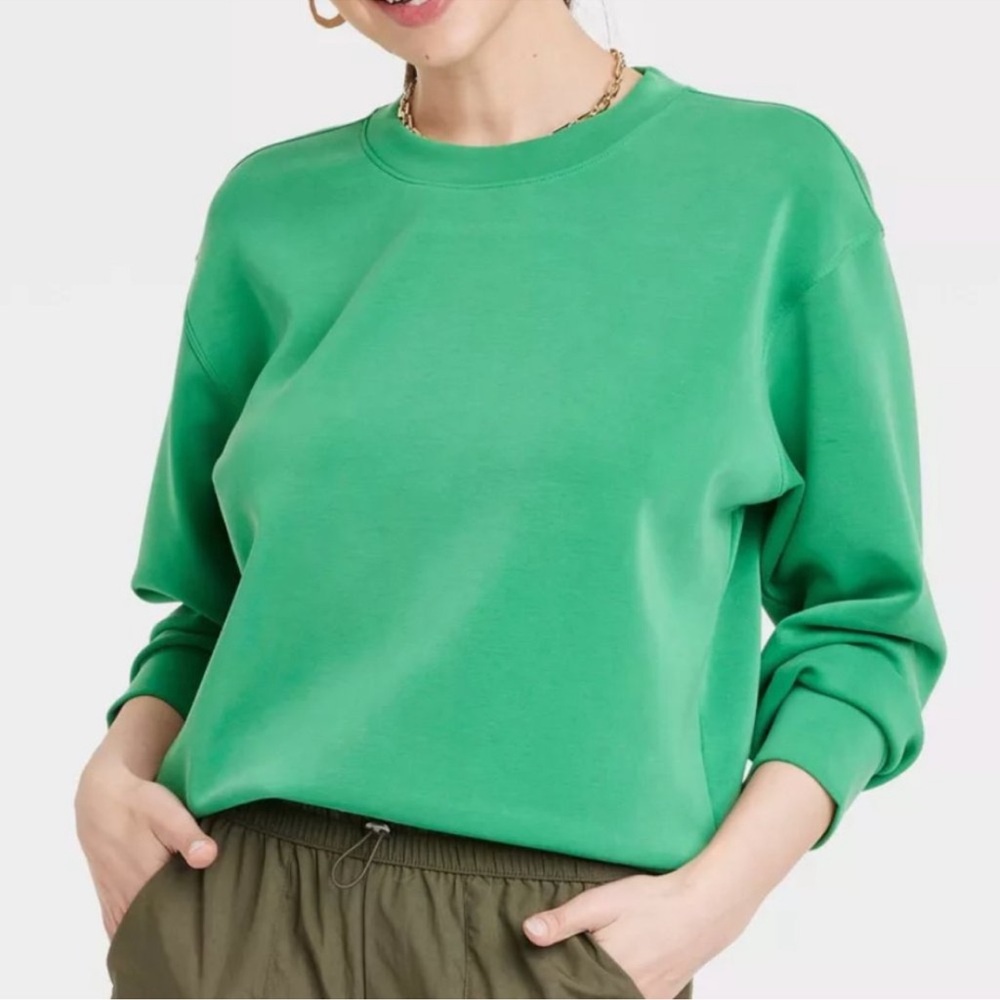 Women's Sandwash Sweatshirt - A New Day - Green